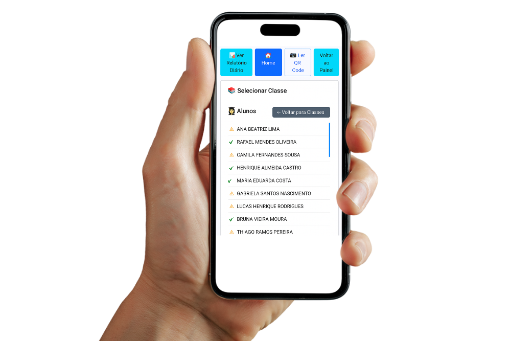 Registro digital de presença no SEBD